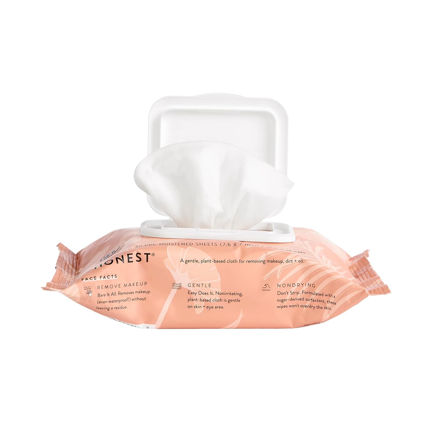 Honest Beauty Makeup Remover Facial Wipes | EWG Verified, Plant-Based, Hypoallergenic | 30 Count 3 Pack - 24hrsmart